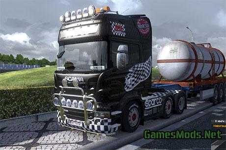 Scania Carbon Sparco skin