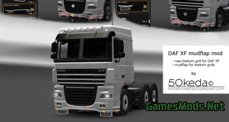 Front mudflap for DAF