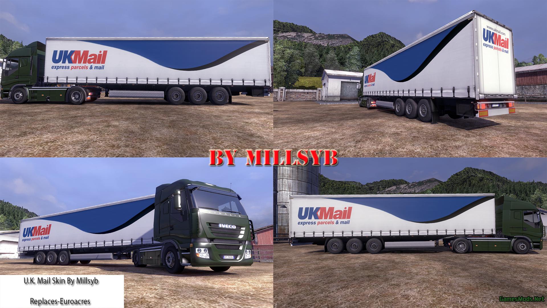 U.K. Mail trailer