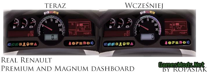 Real dashboard for Renault