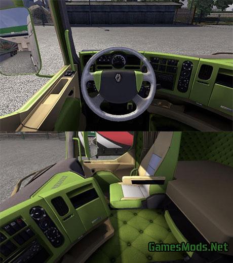 Green interior for Renault Premium truck
